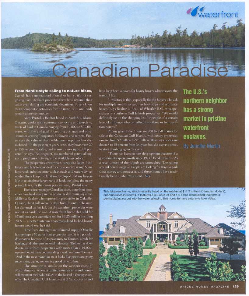 Canadian Paradise - Unique Homes