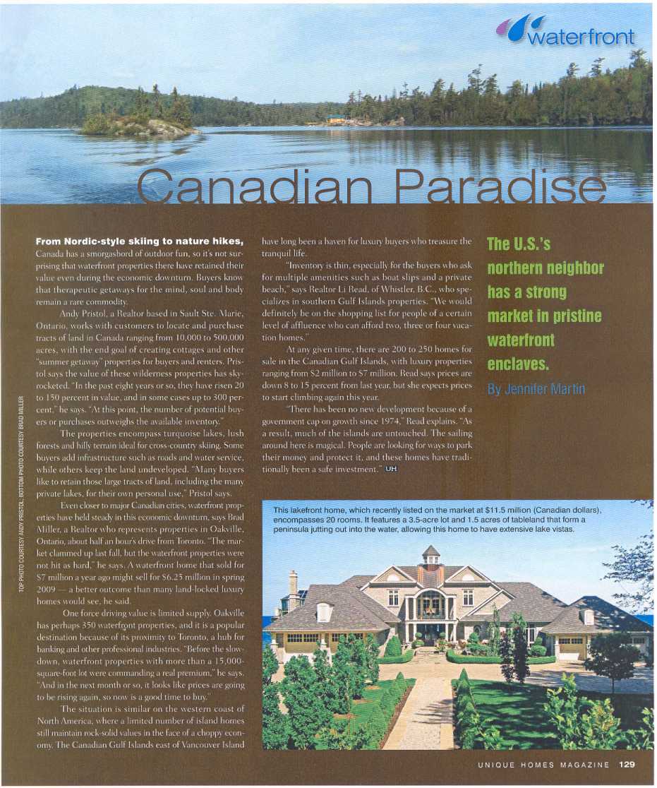 Unique Homes Article