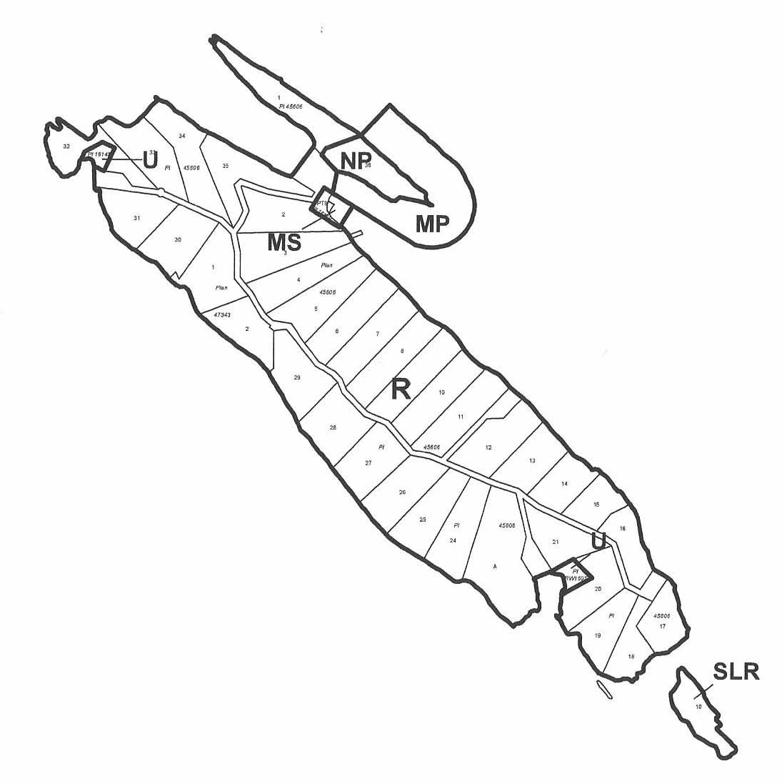 Map of Parker Island