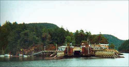 The community at Lyall Harbour on Saturna Island